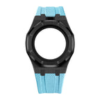 Steel Case & Fluoroelastomer Strap Full‑wrap Embedded Watch Band