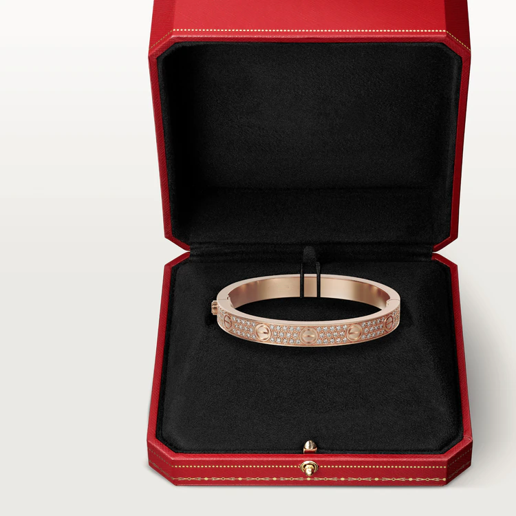 [Zalyn Jewelry ]LOVE BRACELET 6.1MM DIAMOND-PAVED