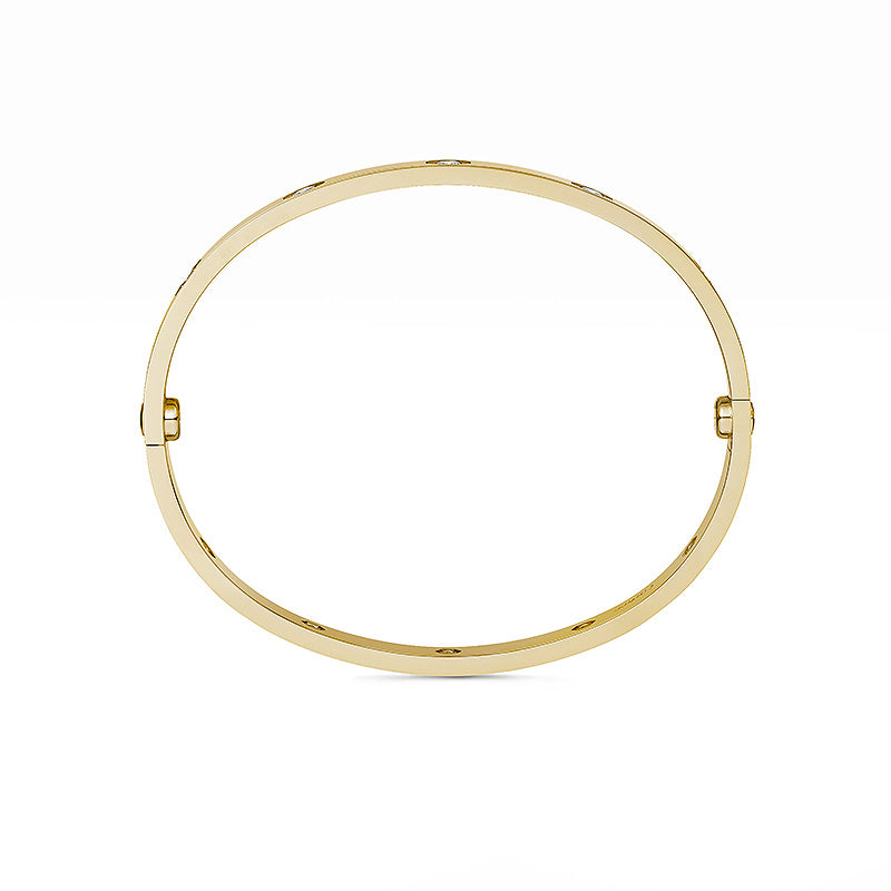 [Zalyn]CLASSIC 6.1MM LOVE BANGLE - 10-DIAMOND