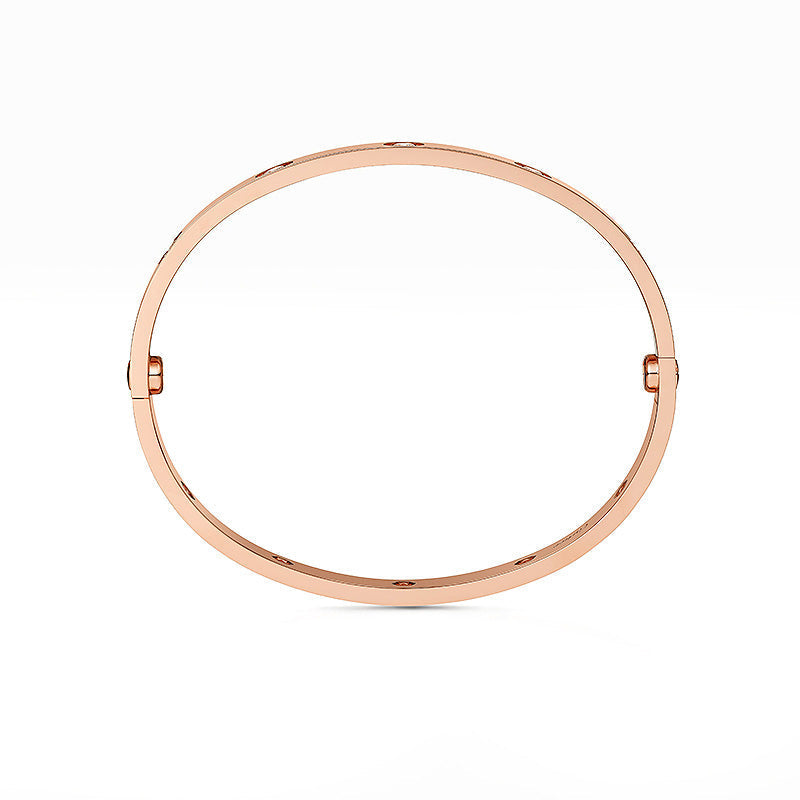 [Zalyn]CLASSIC 6.1MM LOVE BANGLE - 10-DIAMOND