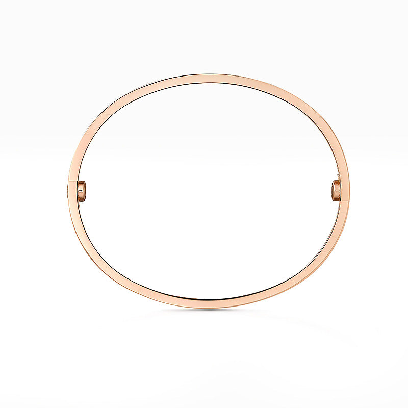 [Zalyn]CLASSIC 6.1MM LOVE BANGLE - 4-DIAMOND