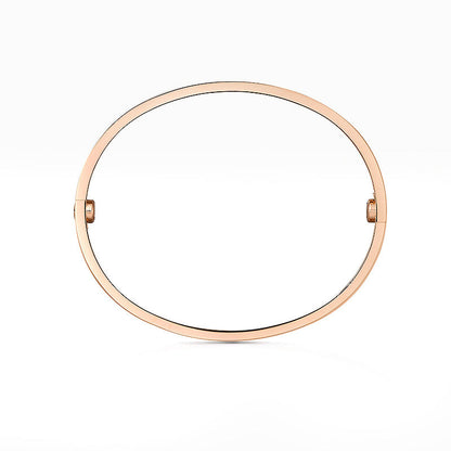 [Zalyn]CLASSIC 6.1MM LOVE BANGLE - 4-DIAMOND