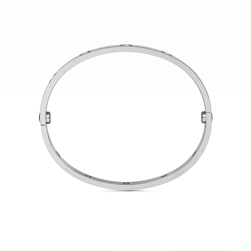 [Zalyn]CLASSIC 6.1MM LOVE BANGLE - 10-DIAMOND