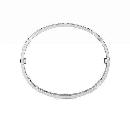 [Zalyn]CLASSIC 6.1MM LOVE BANGLE - 10-DIAMOND