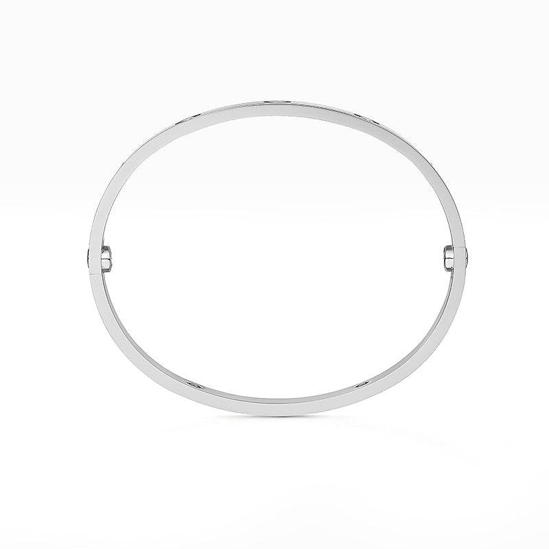 [Zalyn]CLASSIC 6.1MM LOVE BANGLE - 4-DIAMOND