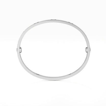 [Zalyn]CLASSIC 6.1MM LOVE BANGLE - 4-DIAMOND