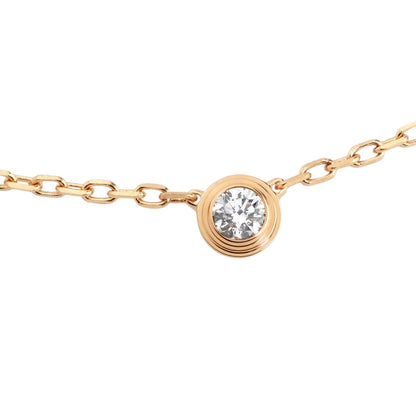 [Zalyn]LOVE SCREW PENDANT SINGLE DIAMOND NECKLACE