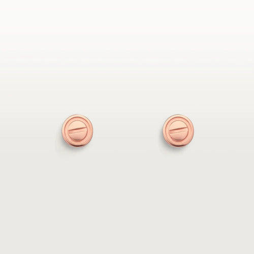 [Zalyn Jewelry ]LOVE EARRINGS PINK GOLD 10MM
