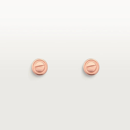[Zalyn Jewelry ]LOVE EARRINGS PINK GOLD 10MM