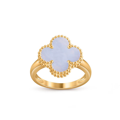 [Zalyn]LUCKY CLOVER VINTAGE GOLD RING COLLECTION