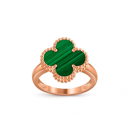 [Zalyn]LUCKY CLOVER VINTAGE ROSE GOLD RING COLLECTION