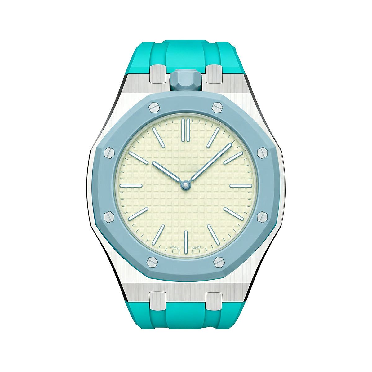 [Zalyn]ROYAL OAK POP EXCLUSIVE STEEL CASE & SILICONE STRAP
