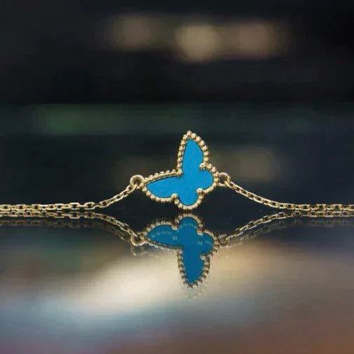 [Zalyn Jewelry ]BUTTERFLY TURQUOISE BUTTERFLY BRACELET