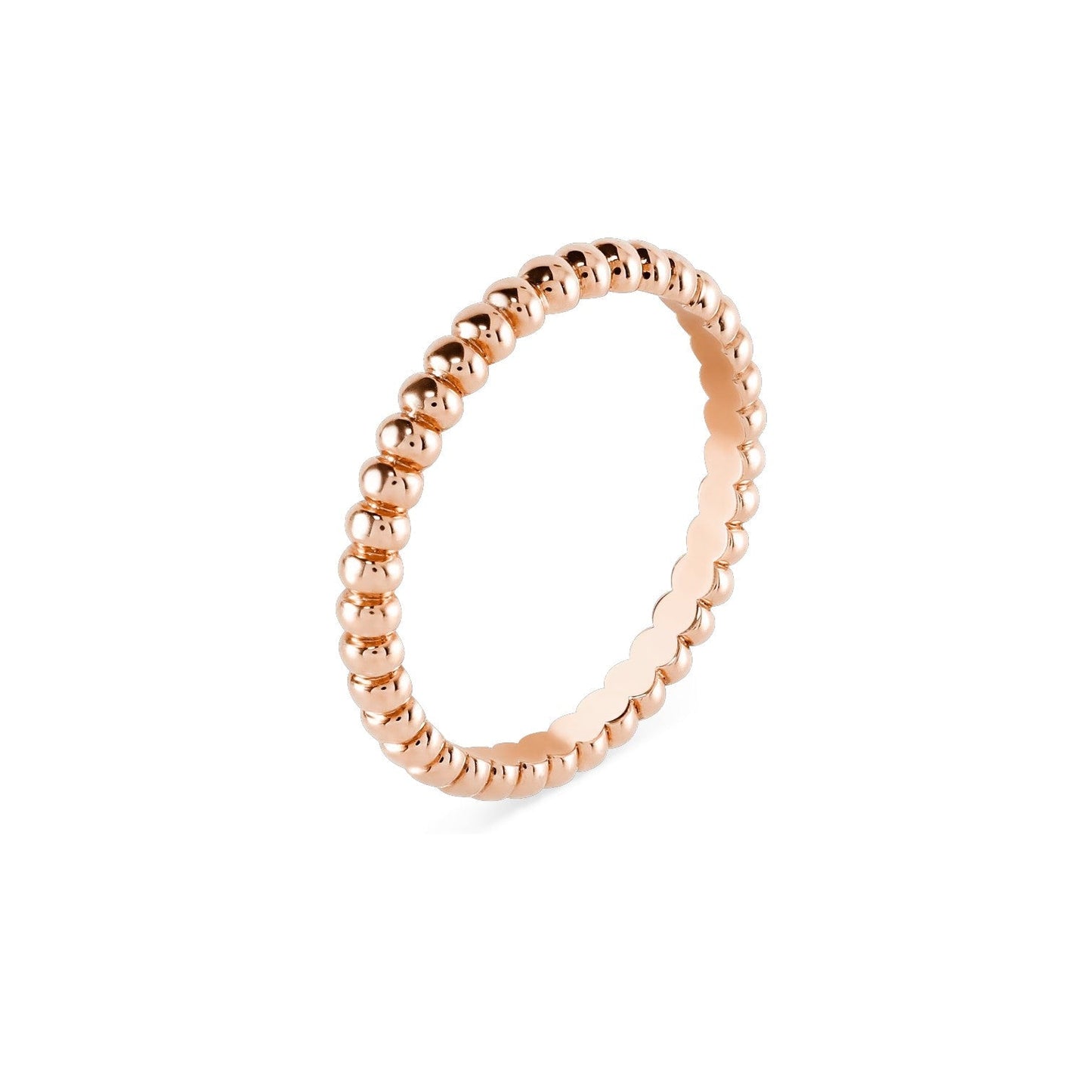 [Zalyn]SIGNATURE PERLÉE BEADED BAND RING