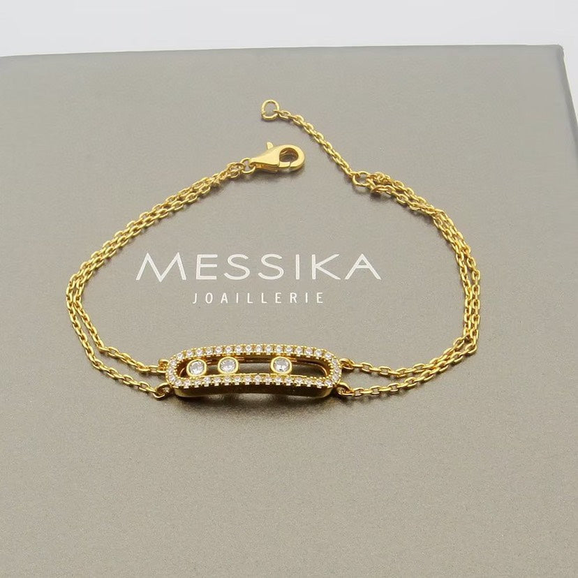 [Zalyn]MOVE CLASSIQUE PAVÉ DIAMOND BRACELET