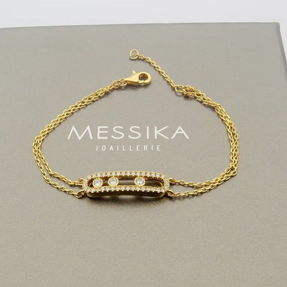 [Zalyn]MOVE CLASSIQUE PAVÉ DIAMOND BRACELET