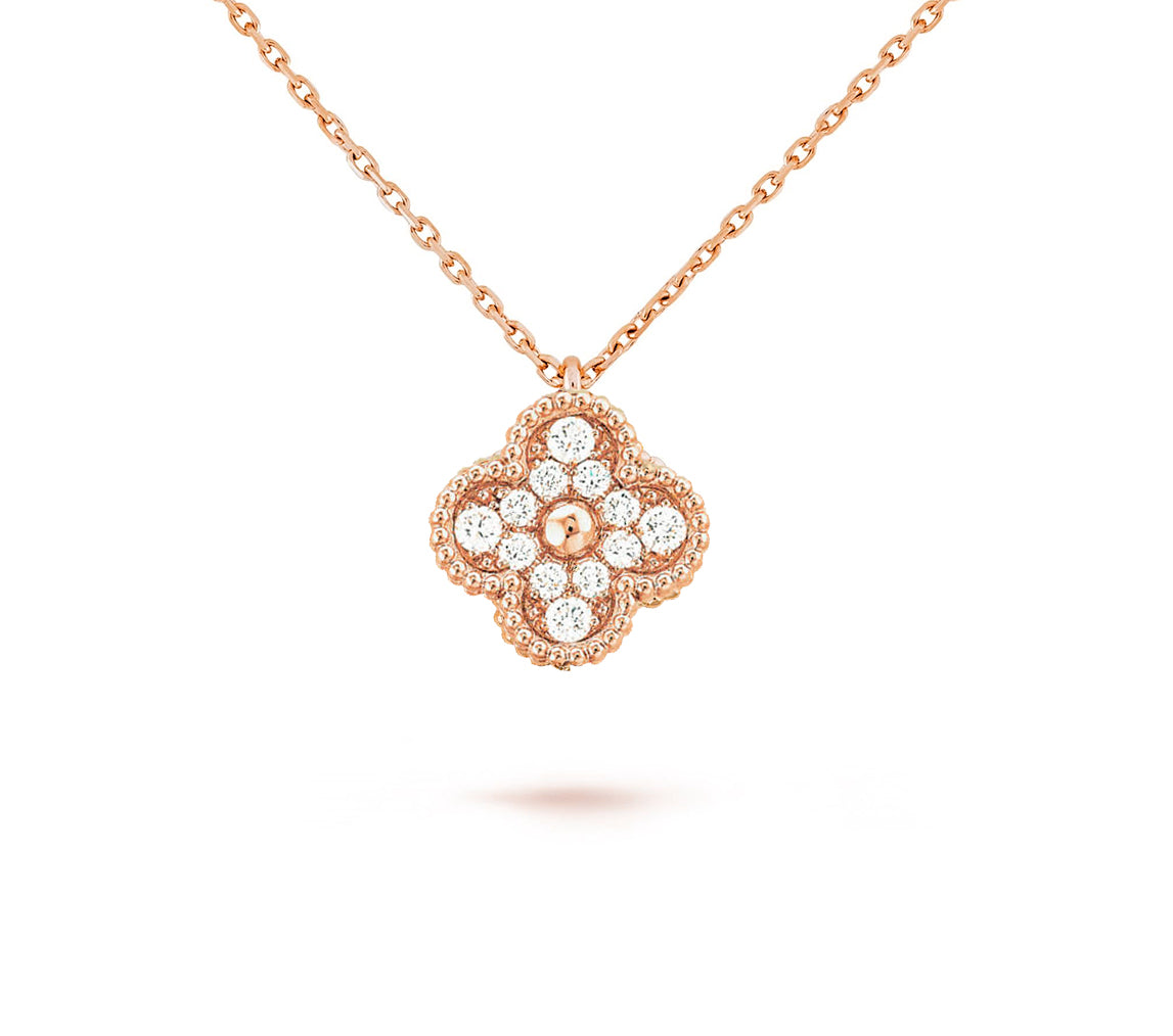 [Zalyn]9.5MM MINI CLOVER PENDANT NECKLACE COLLECTION