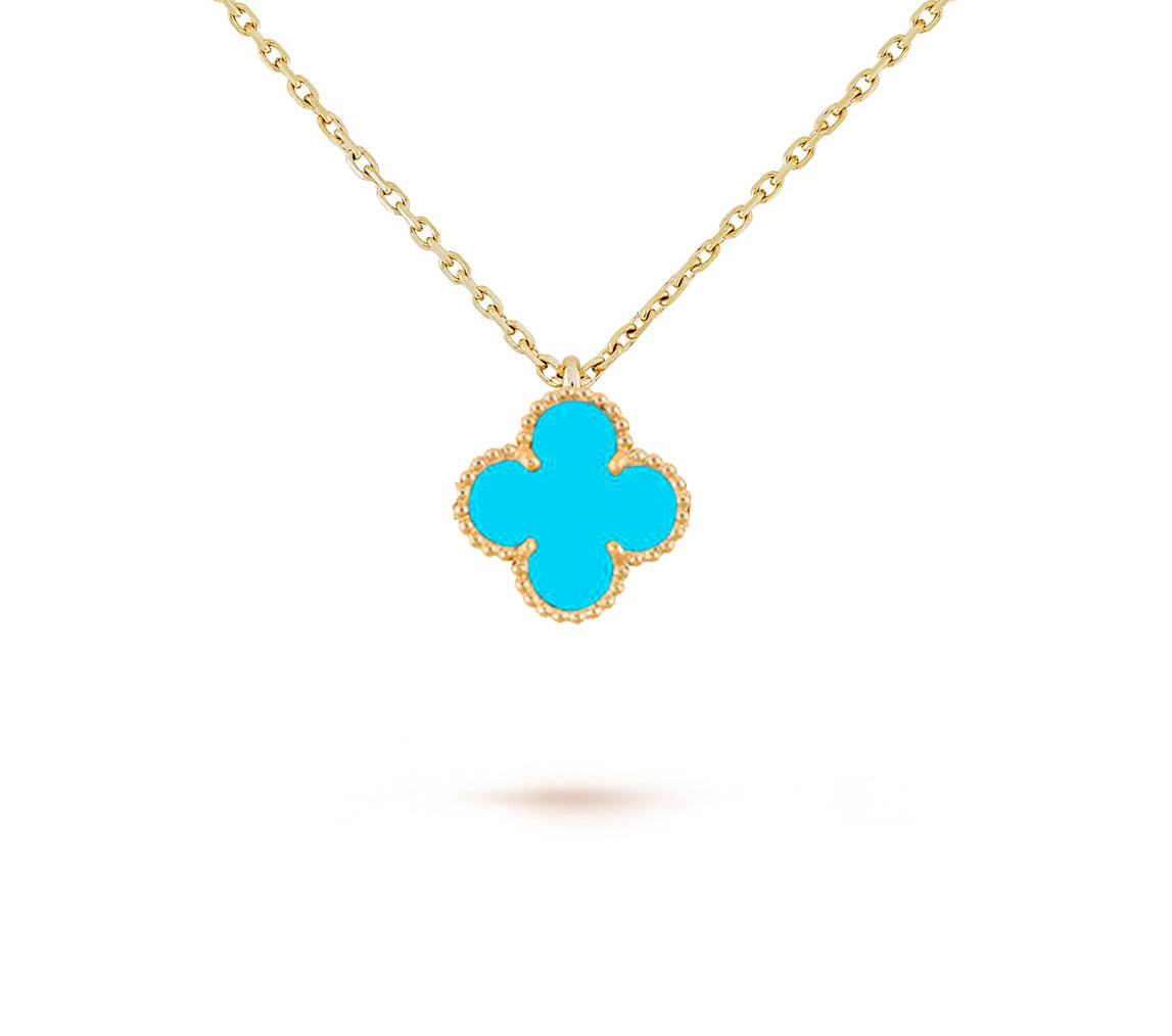 [Zalyn]9.5MM MINI CLOVER PENDANT NECKLACE COLLECTION