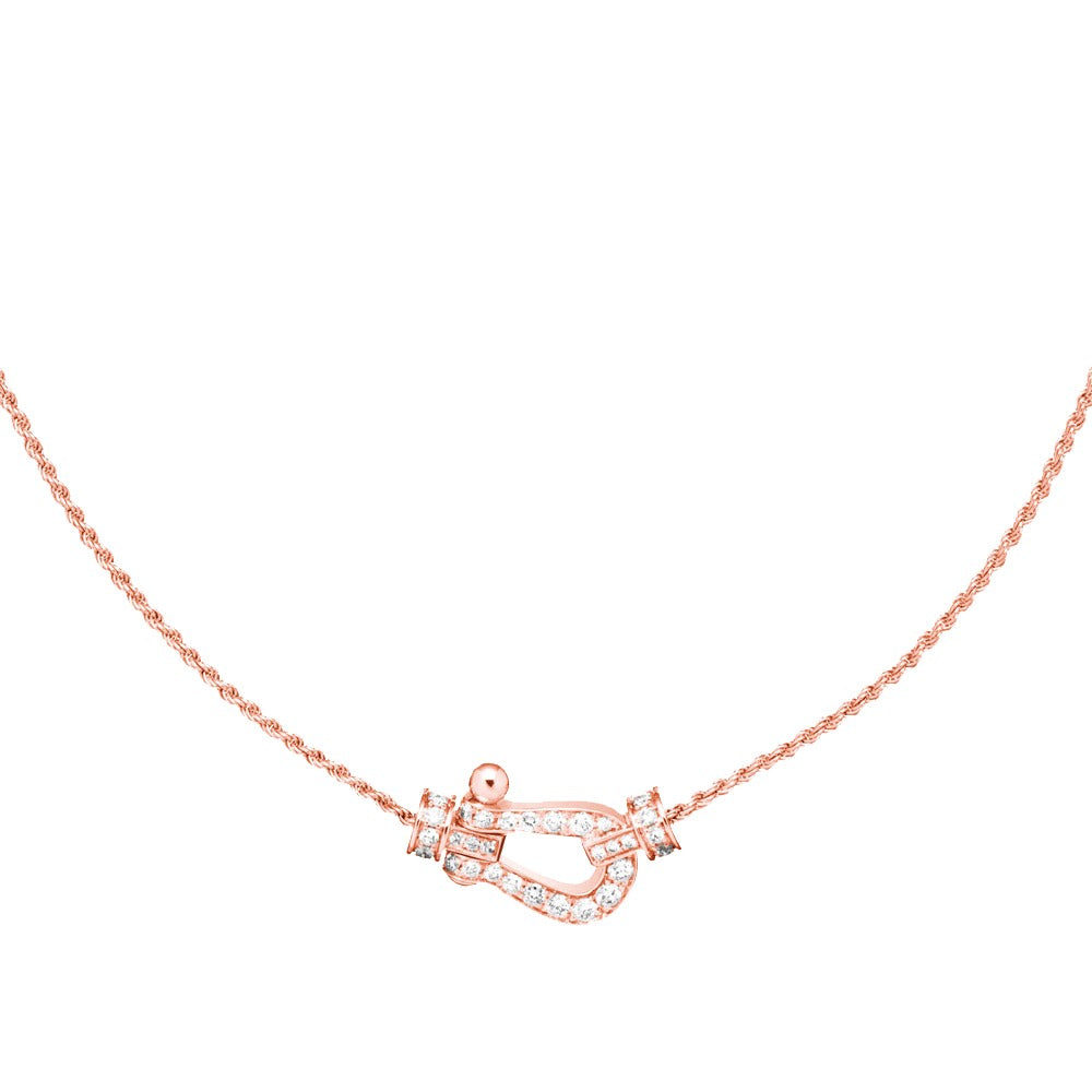 [Zalyn Jewelry ]FORCE 10 PINK GOLD DIAMOND NECKLACE