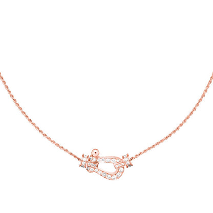 [Zalyn Jewelry ]FORCE 10 PINK GOLD DIAMOND NECKLACE