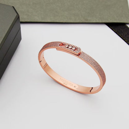 [Zalyn]MOVE NOA FULL-PAVÉ DIAMOND BANGLE BRACELET