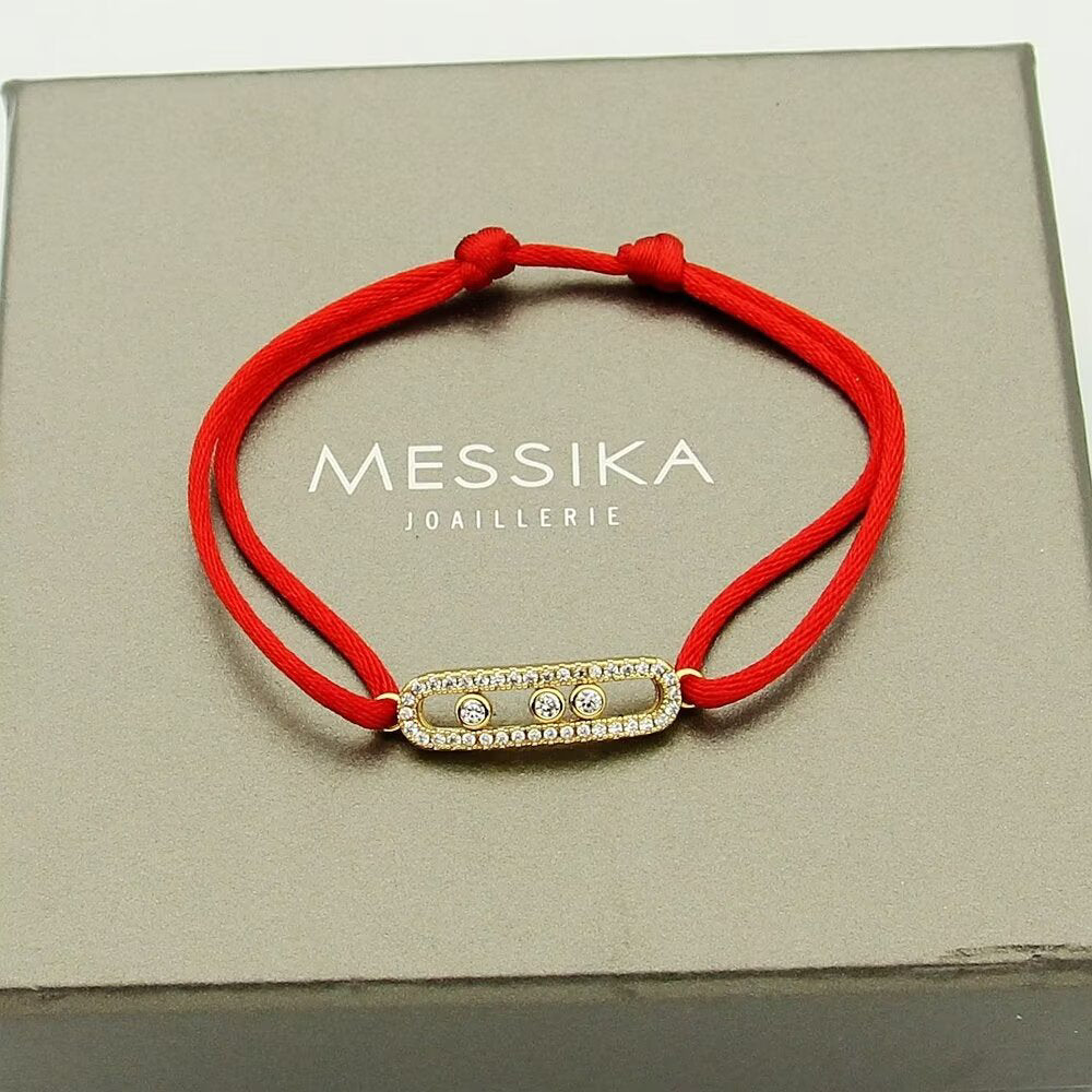 [Zalyn]CARE(S) PAVÉ CORD BRACELET
