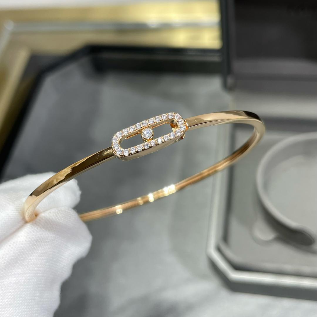[Zalyn]MOVE UNO PAVÉ FLEX BANGLE (MEDIUM)