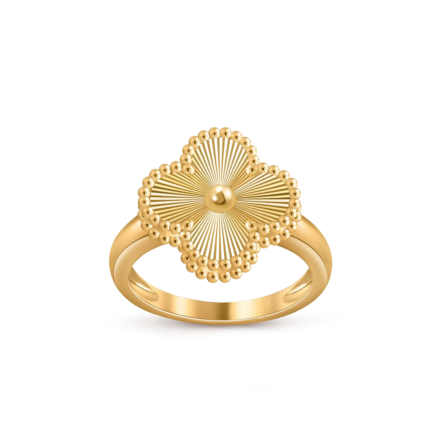 [Zalyn]LUCKY CLOVER VINTAGE GOLD RING COLLECTION
