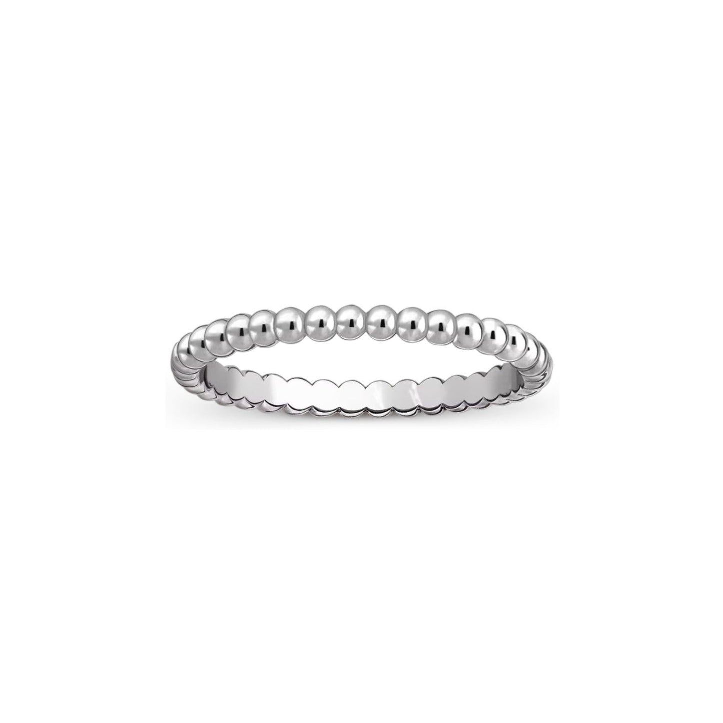 [Zalyn]SIGNATURE PERLÉE BEADED BAND RING