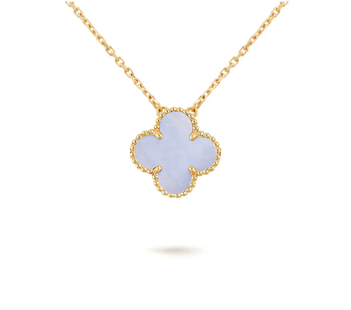 [Zalyn]15MM CLOVER FLOWER PENDANT NECKLACE COLLECTION