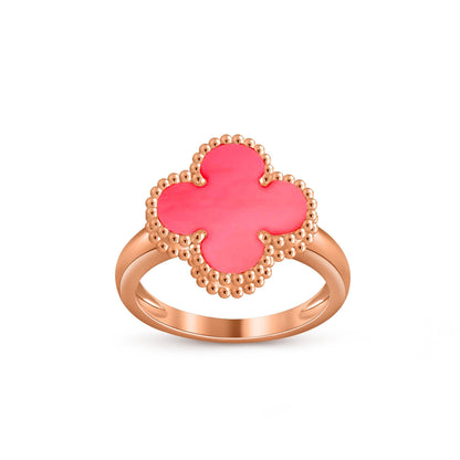 [Zalyn]LUCKY CLOVER VINTAGE ROSE GOLD RING COLLECTION