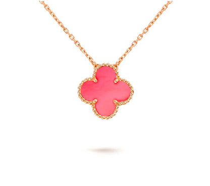 [Zalyn]15MM CLOVER FLOWER PENDANT NECKLACE COLLECTION