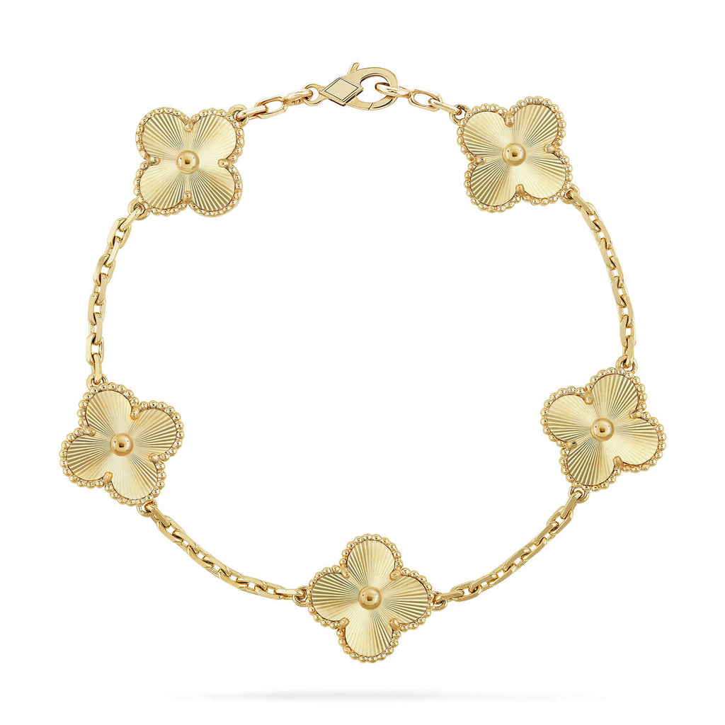 [Zalyn Jewelry ] CLOVER 5 MOTIF LASER BRACELET COLLECTION