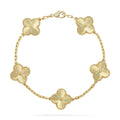 [Zalyn Jewelry ] CLOVER 5 MOTIF LASER BRACELET COLLECTION