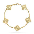 [Zalyn Jewelry ] CLOVER 5 MOTIF LASER BRACELET COLLECTION