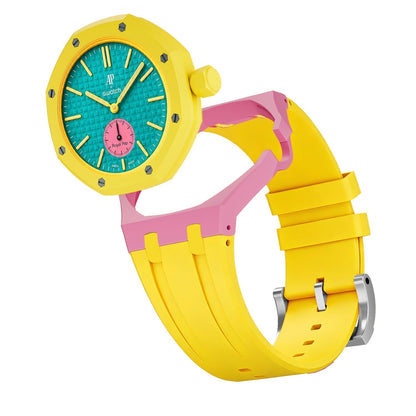 [Zalyn]Royal Oak Pop Exclusive Bioceramic Case & Silicone Strap Mix Color