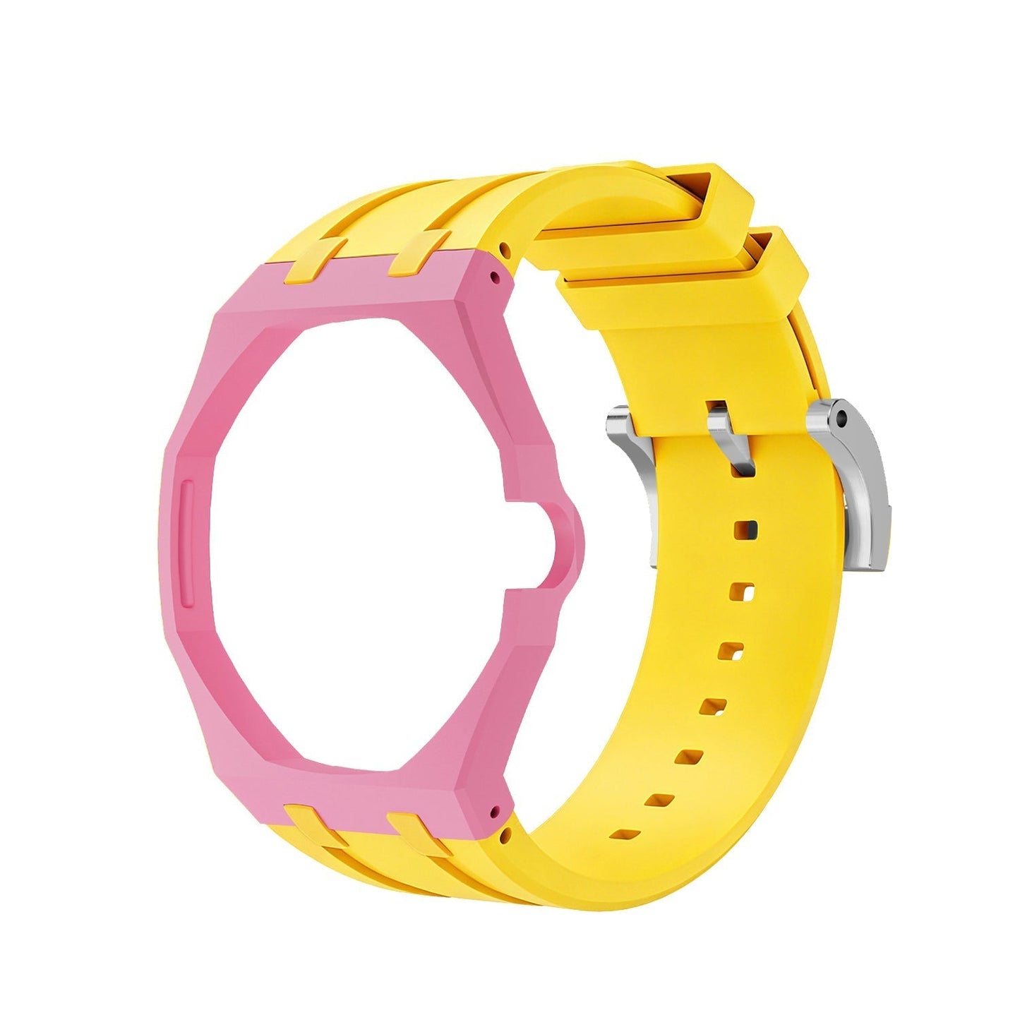 [Zalyn]Royal Oak Pop Exclusive Bioceramic Case & Silicone Strap Mix Color