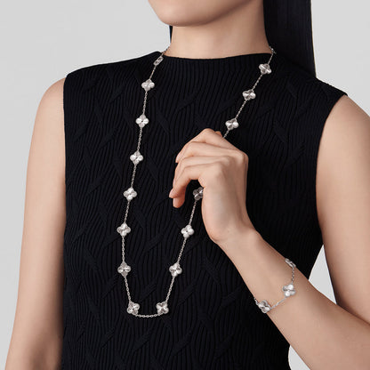 [Zalyn Jewelry ]CLOVER 20 MOTIFS  LASER SILVER
