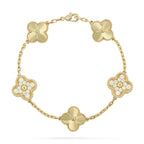 [Zalyn Jewelry ] CLOVER 5 MOTIF LASER BRACELET COLLECTION