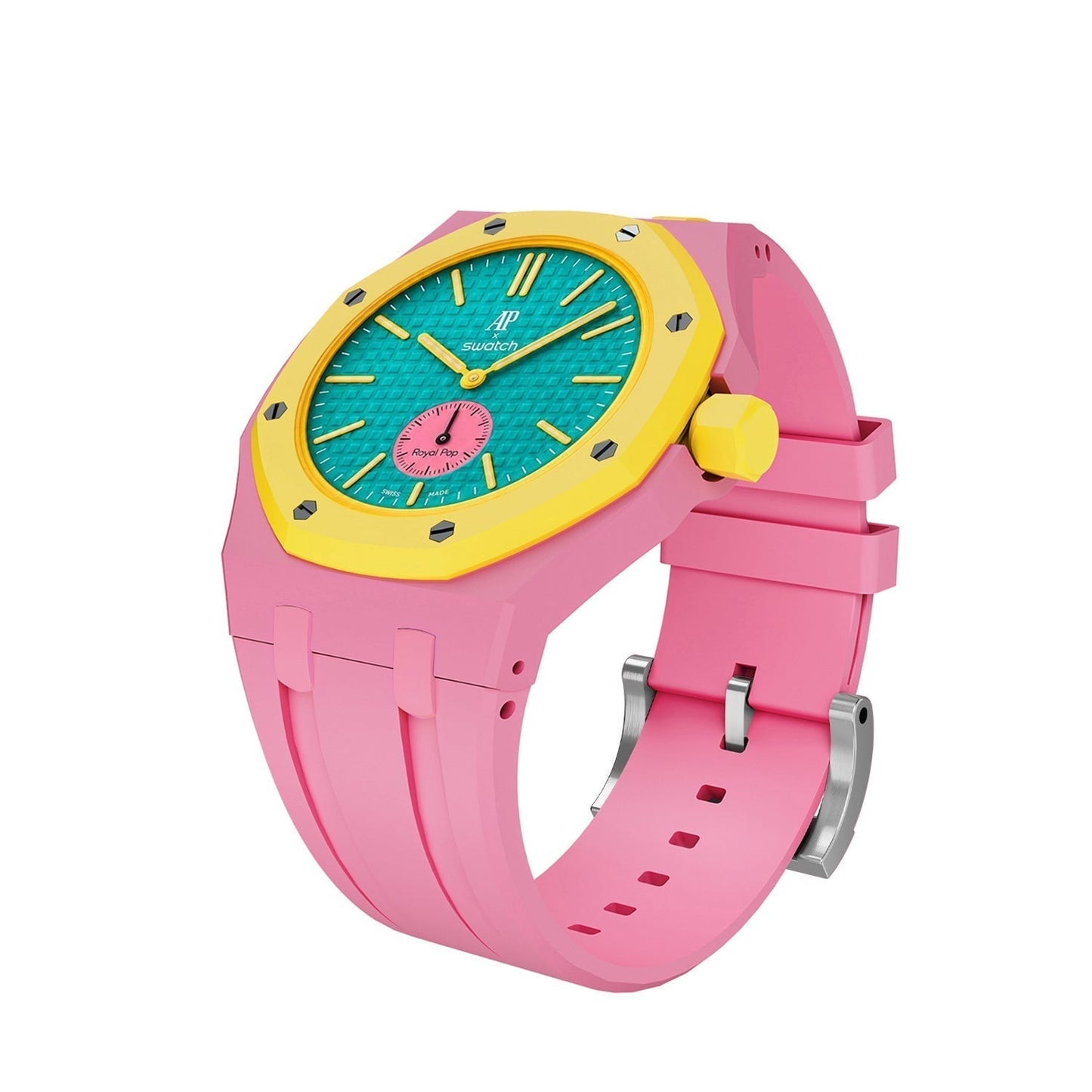 [Zalyn]OAK POP EXCLUSIVE PINK SILICONE STRAP