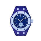 Oak Pop Exclusive Dark Blue And Light Blue Silicone Strap
