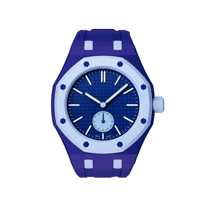 [Zalyn]OAK POP EXCLUSIVE DARK BLUE AND LIGHT BLUE SILICONE STRAP