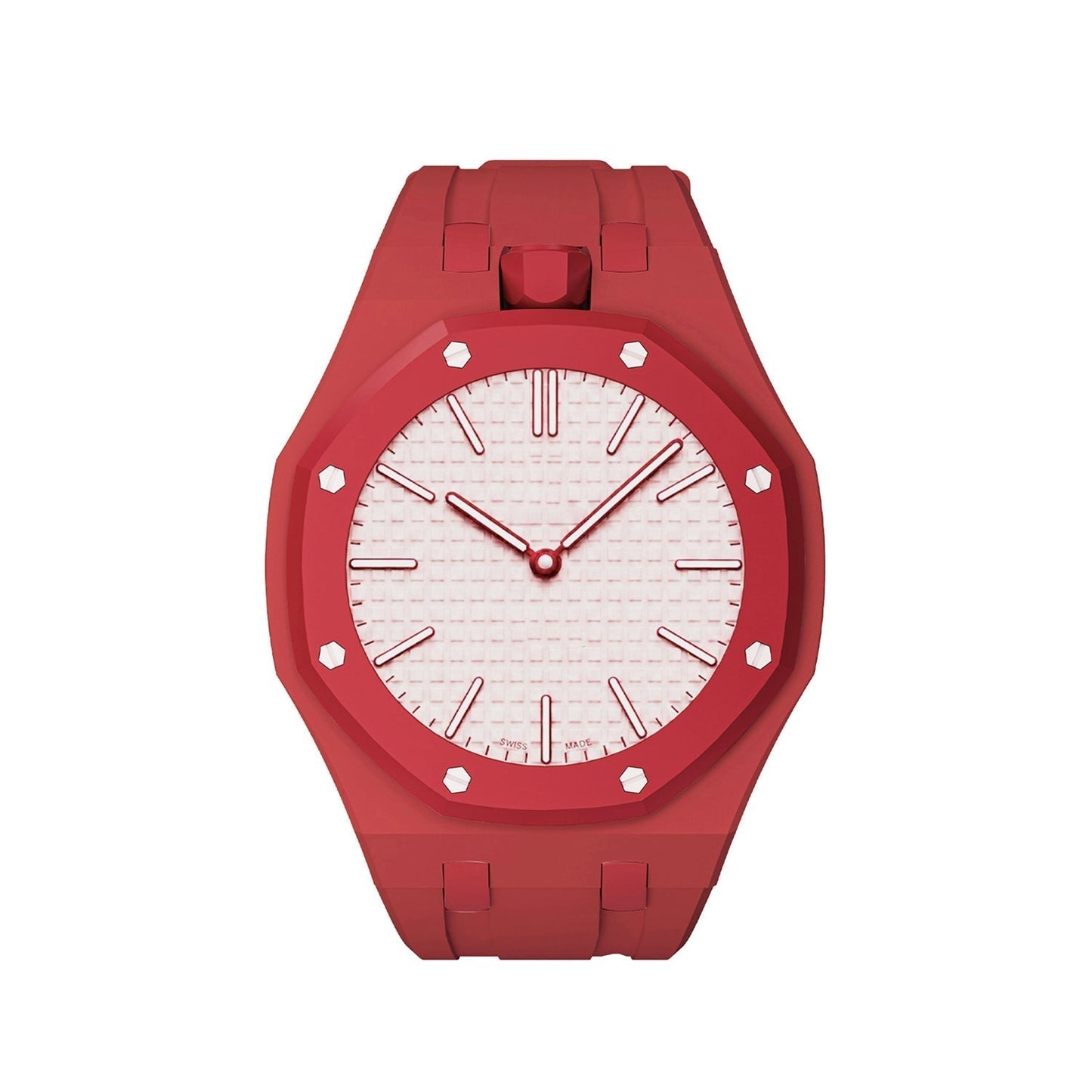 [Zalyn]OAK POP EXCLUSIVE RED SILICONE STRAP
