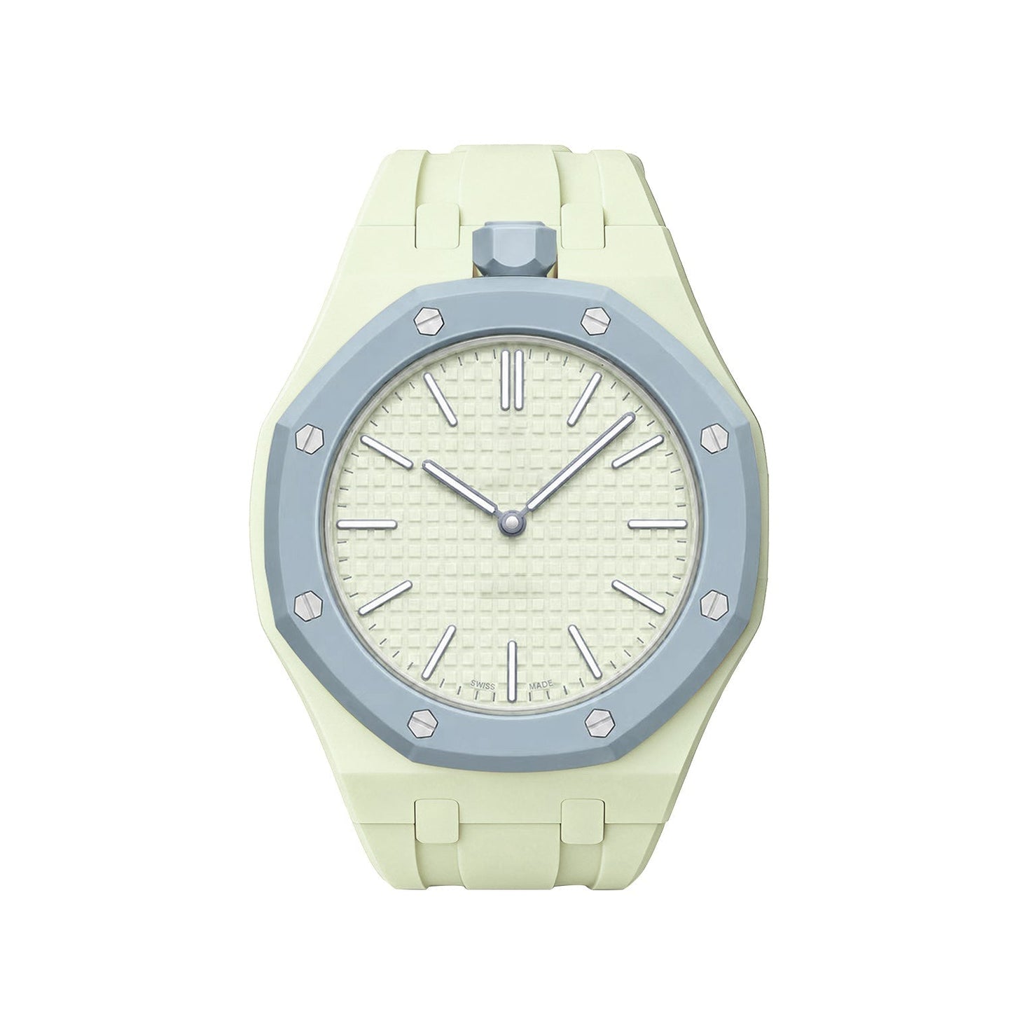 [Zalyn]OAK POP EXCLUSIVE CREAMY YELLOW SILICONE STRAP