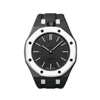 Oak Pop Exclusive Black And White Silicone Strap