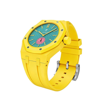 [Zalyn]OAK POP EXCLUSIVE YELLOW SILICONE STRAP