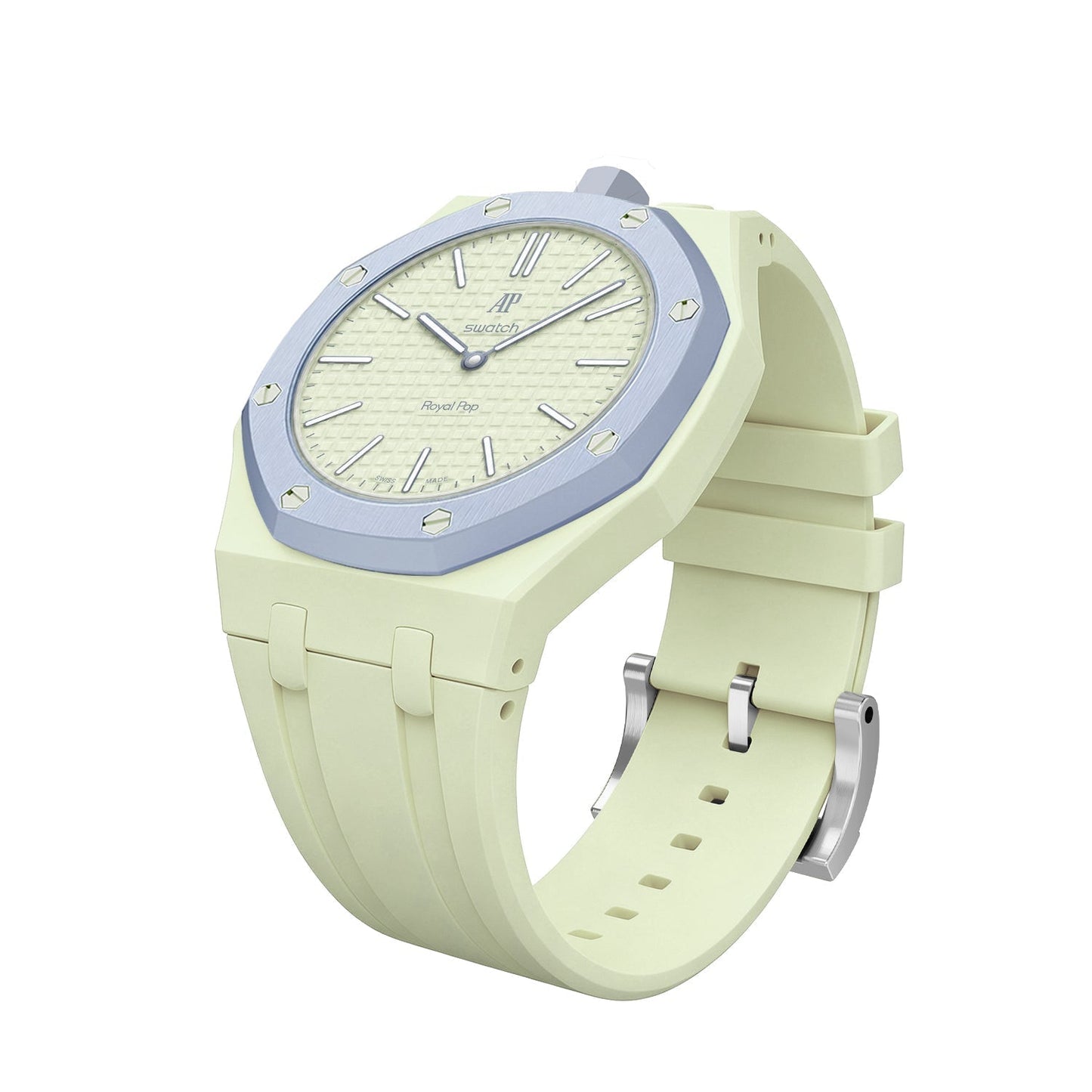 [Zalyn]OAK POP EXCLUSIVE CREAMY YELLOW SILICONE STRAP