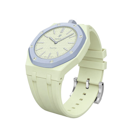 [Zalyn]OAK POP EXCLUSIVE CREAMY YELLOW SILICONE STRAP