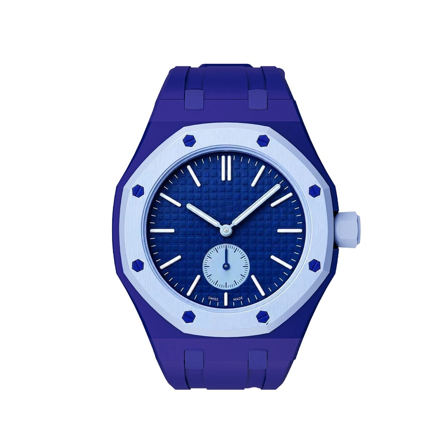 [Zalyn]OAK POP EXCLUSIVE DARK BLUE SILICONE STRAP