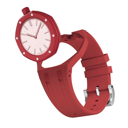 [Zalyn]OAK POP EXCLUSIVE RED SILICONE STRAP